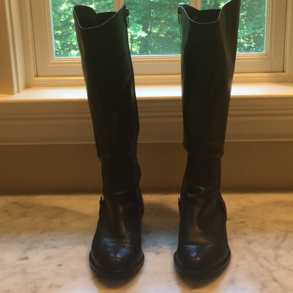 Via Spiga Black Riding Boots - 10M